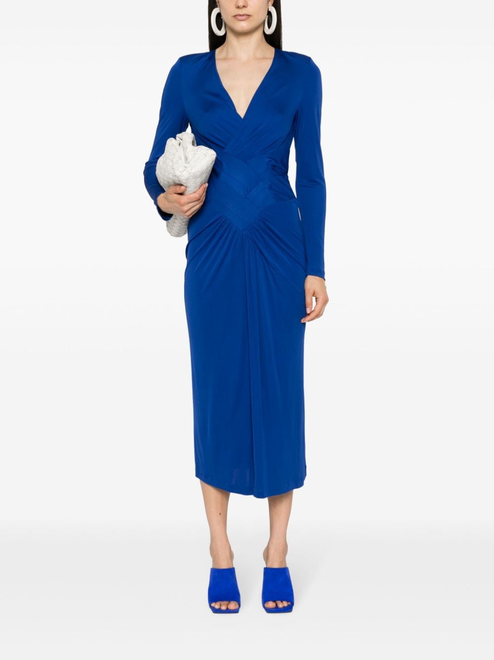 DVF Diane von Furstenberg Midi-jurk - Blauw