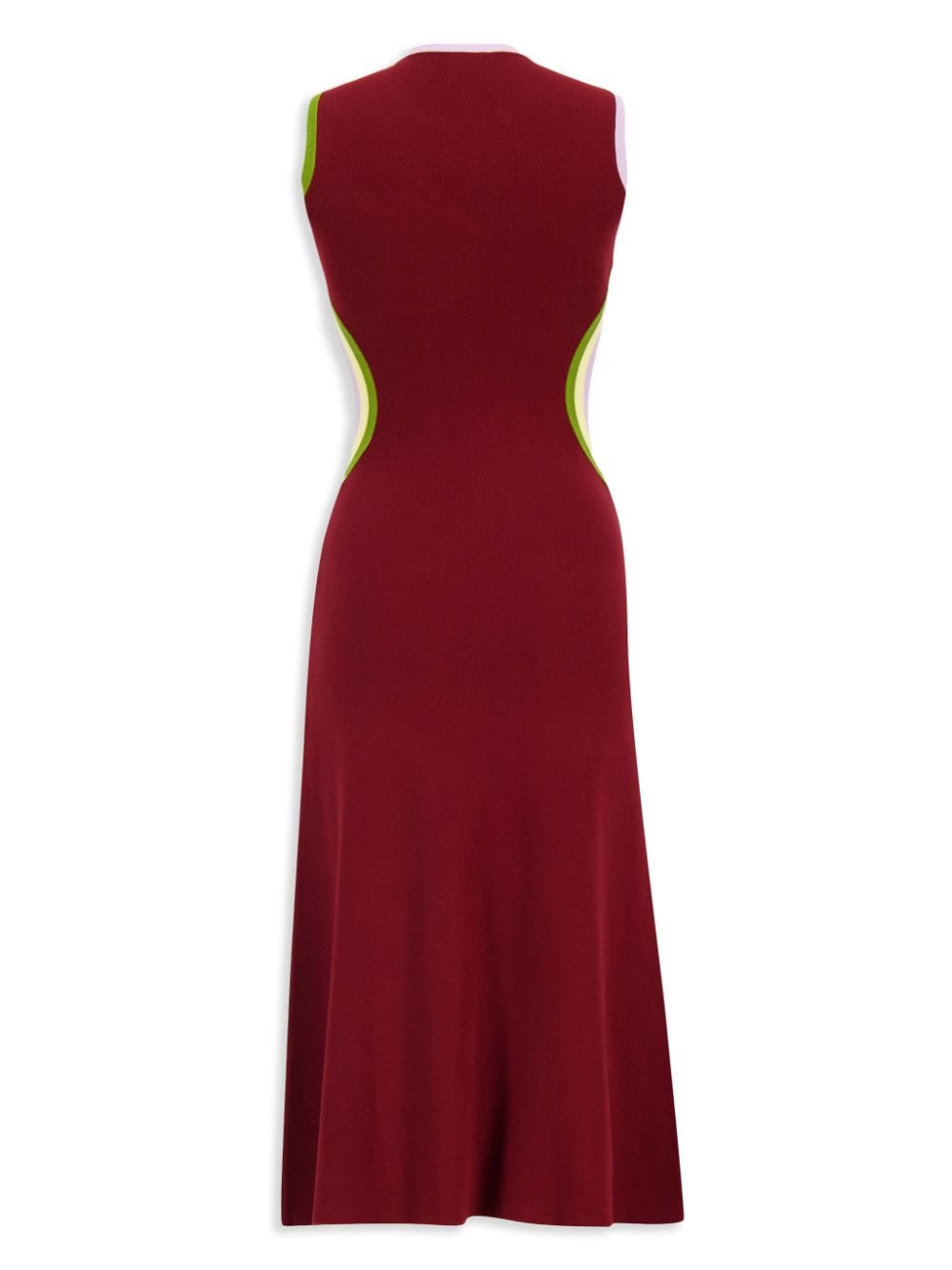 PAULA cut-out knitted dress - Rood