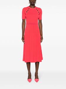 Michael Michael Kors flared ribbed midi dress - Roze