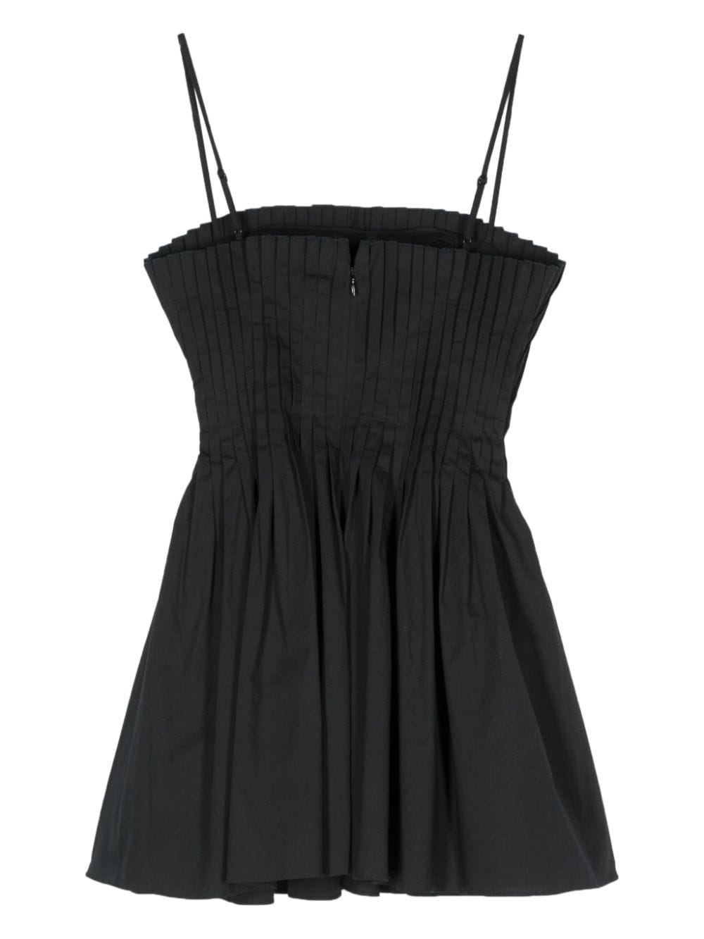 STAUD Geplooide mini-jurk - Zwart