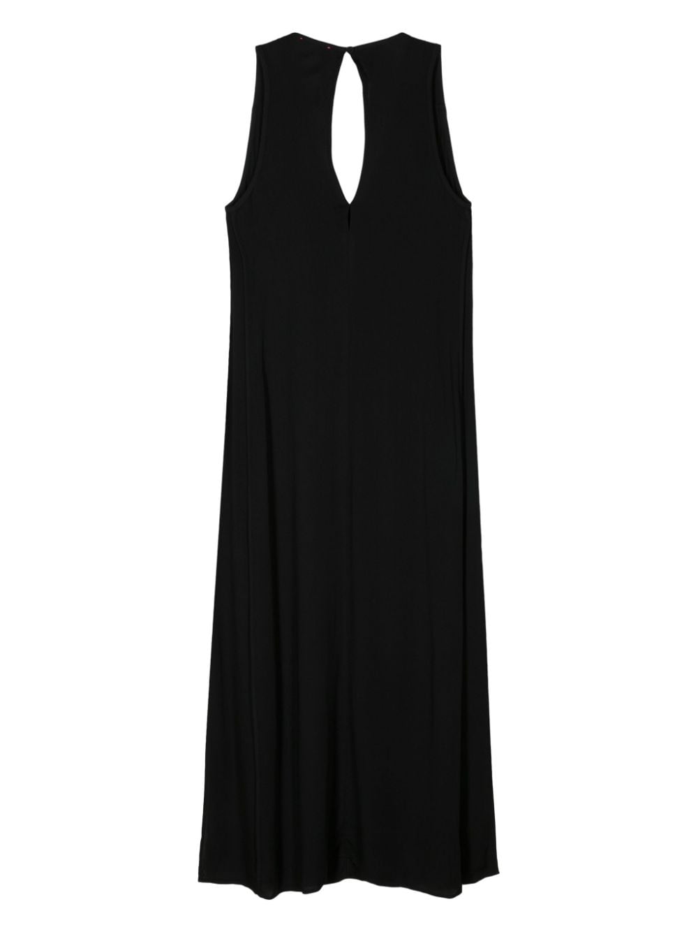 Forte Forte Maxi-jurk met V-hals - Zwart