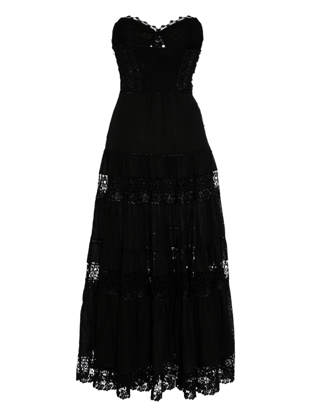 Charo Ruiz Ibiza Maxi-jurk met cut-outs - Zwart