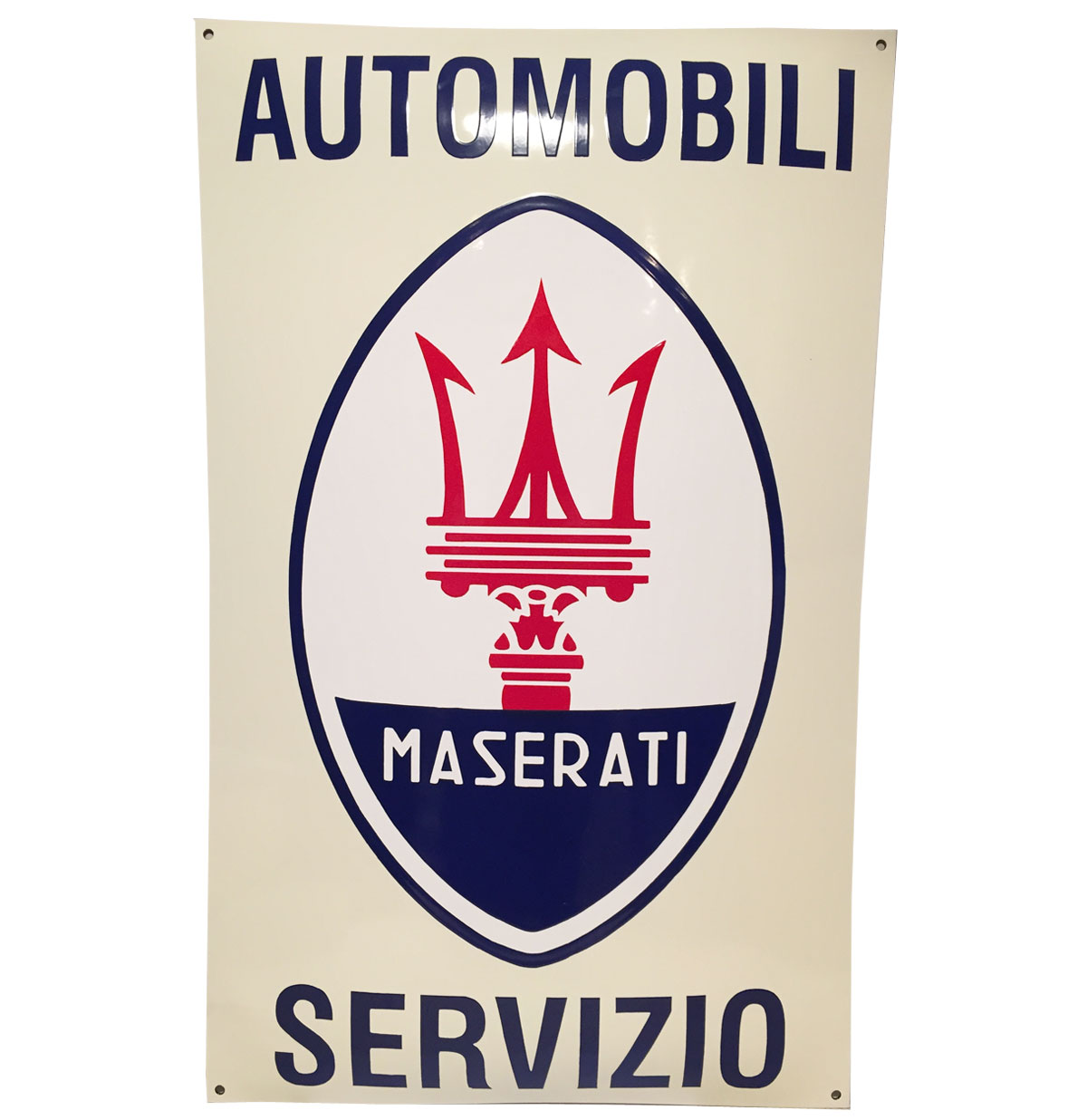 Fiftiesstore Maserati Automobili Servizio Emaille Bord - 60 x 40cm