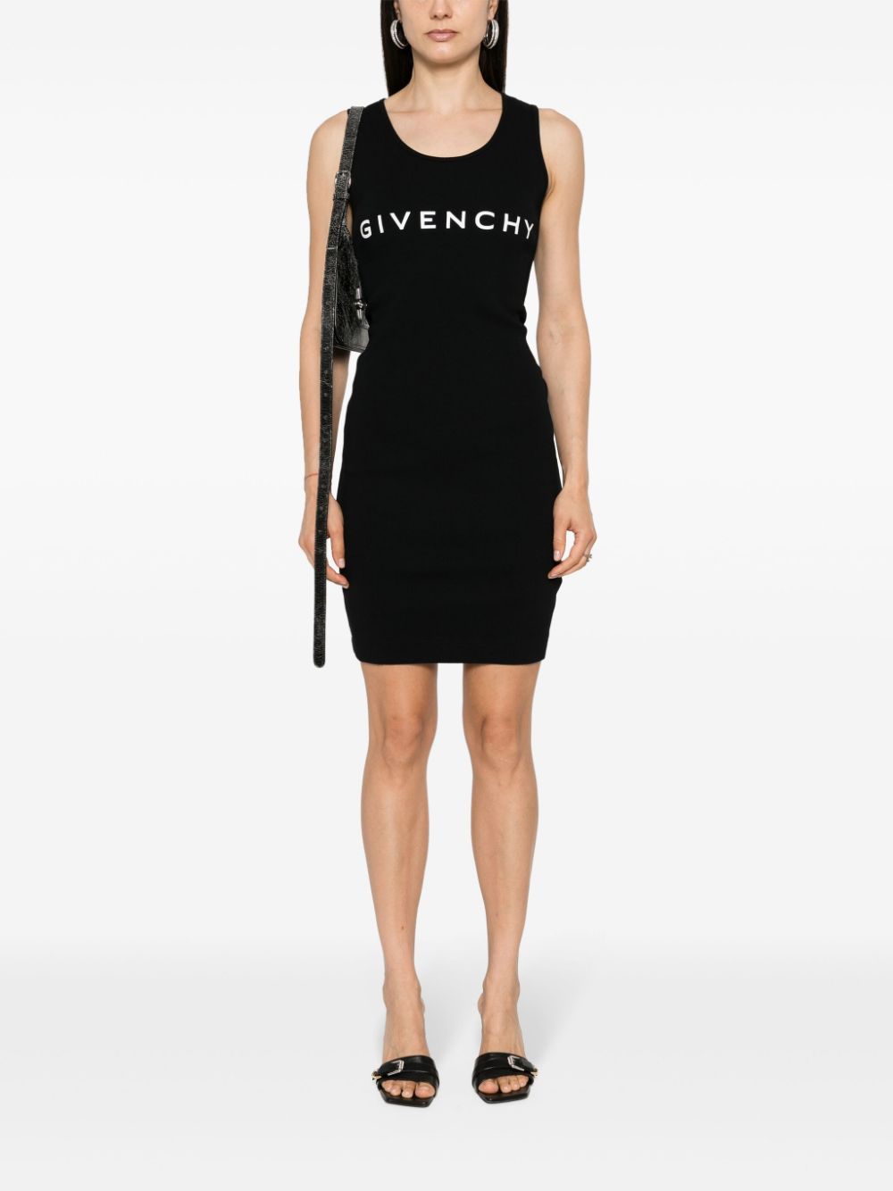 Givenchy Archetype tankjurk met logoprint - Zwart