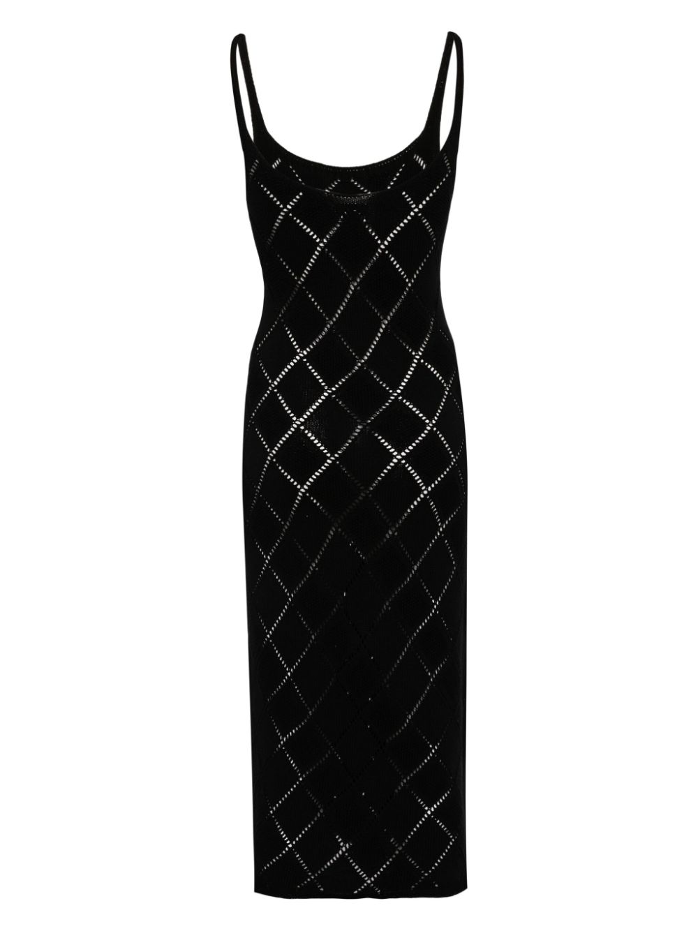 ALOHAS Loud pointelle-knit dress - Zwart