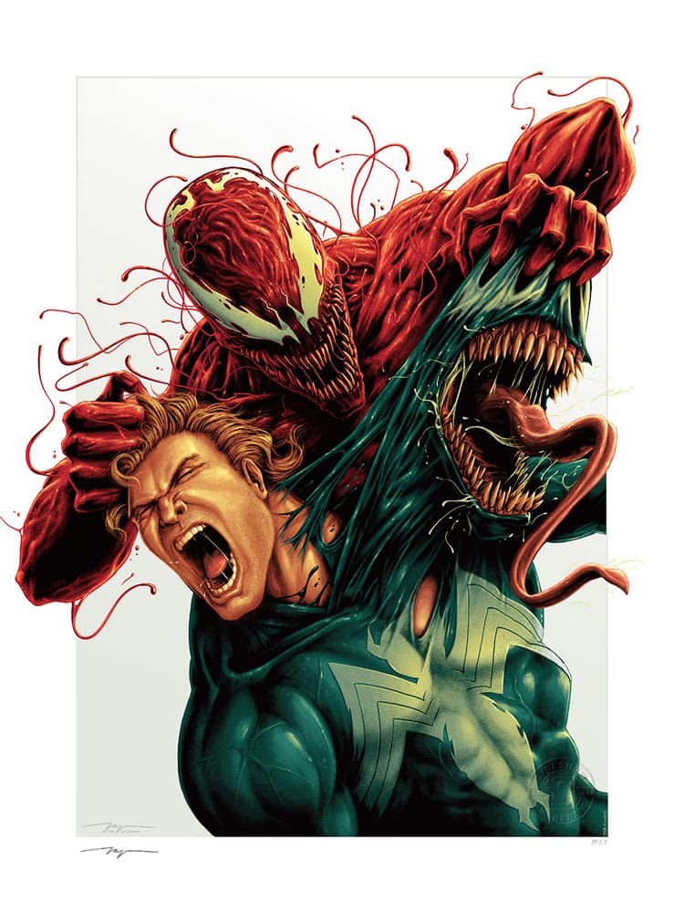 Sideshow Collectibles Marvel Art Print Venom: Carnage Unleashed 46 x 61 cm - unframed