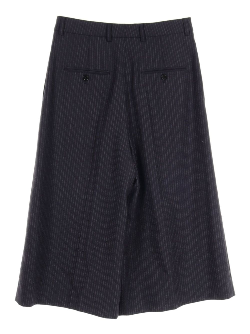 Céline Pre-Owned 2000s cropped wool palazzo trousers - Blauw