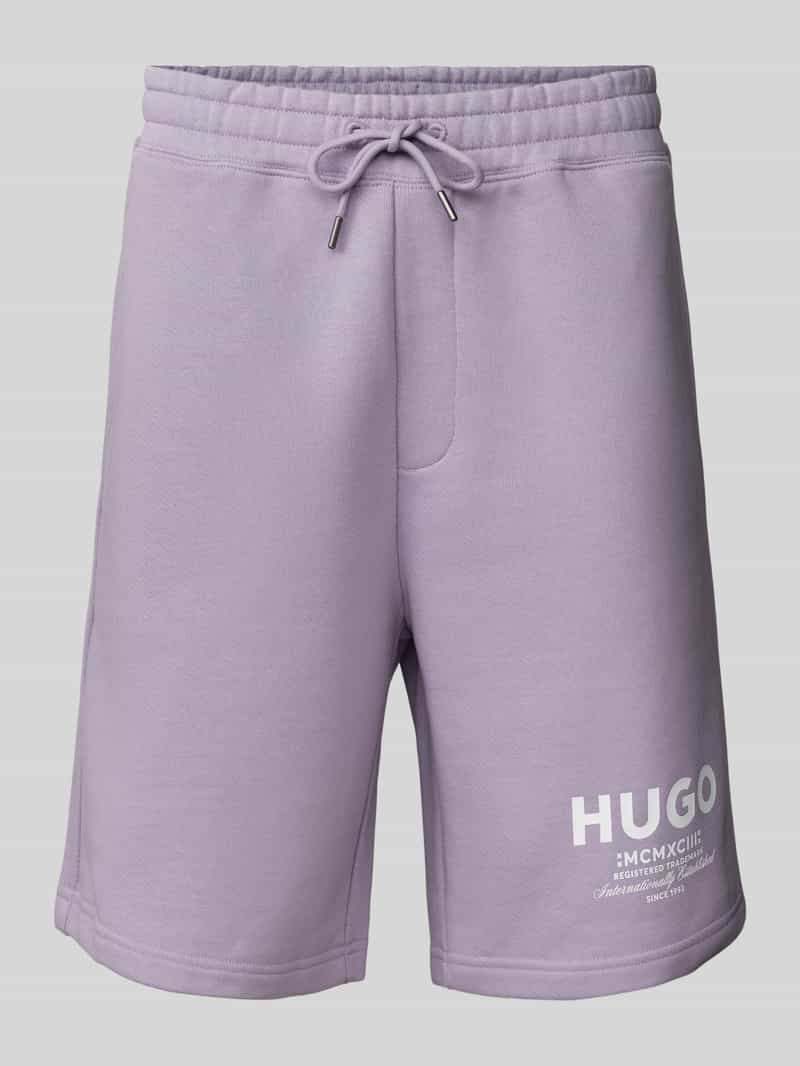 Hugo Blue Shorts met all-over motief