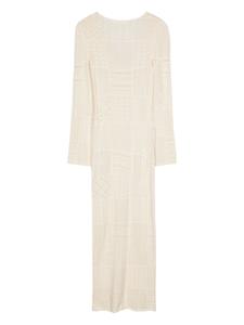 Ba&Sh open-knit midi dress - Beige