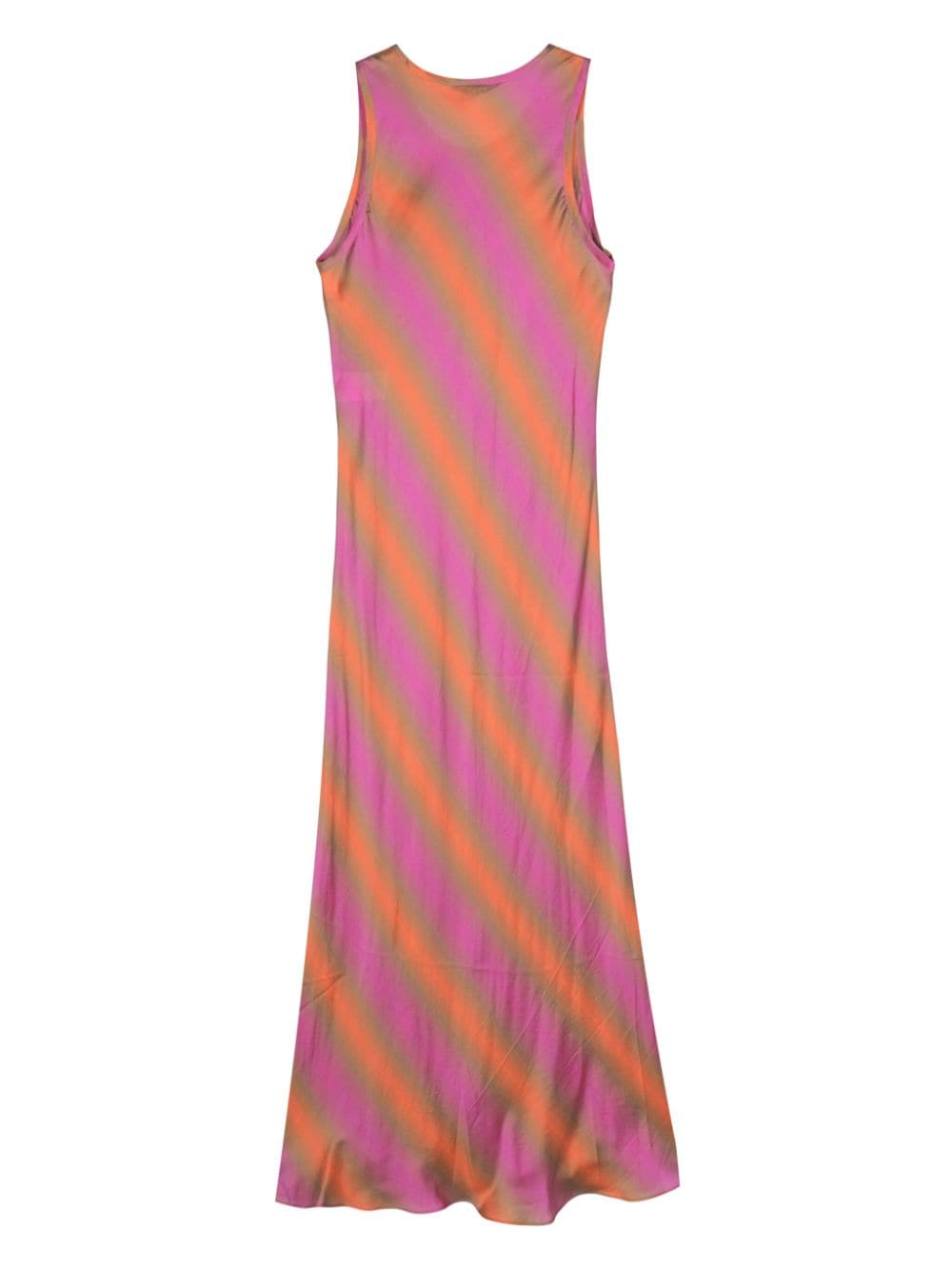 ASPESI striped slip maxi dress - Roze