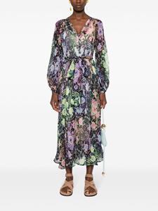 Pierre-Louis Mascia floral-print silk maxi dress - Zwart