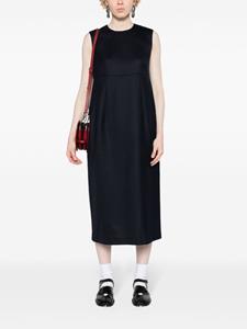 Comme Des Garçons sleeveless wool-blend midi dress - Blauw