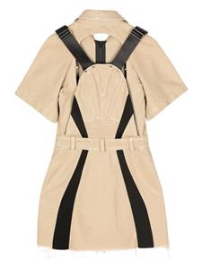 Natasha Zinko Backpack canvas minidress - Beige