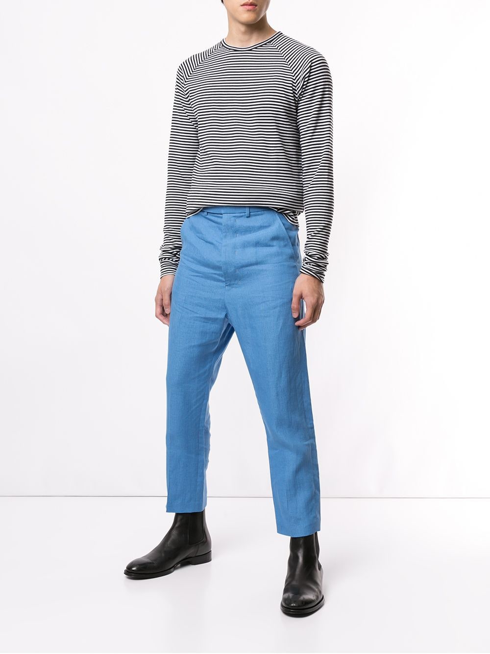 Haider Ackermann Cropped pantalon - Blauw