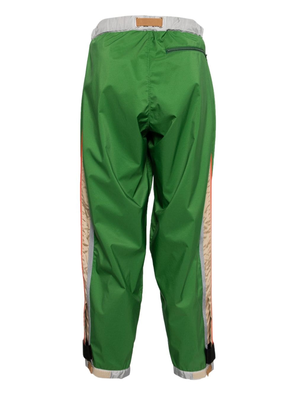 Kolor colour-block belted trousers - Groen