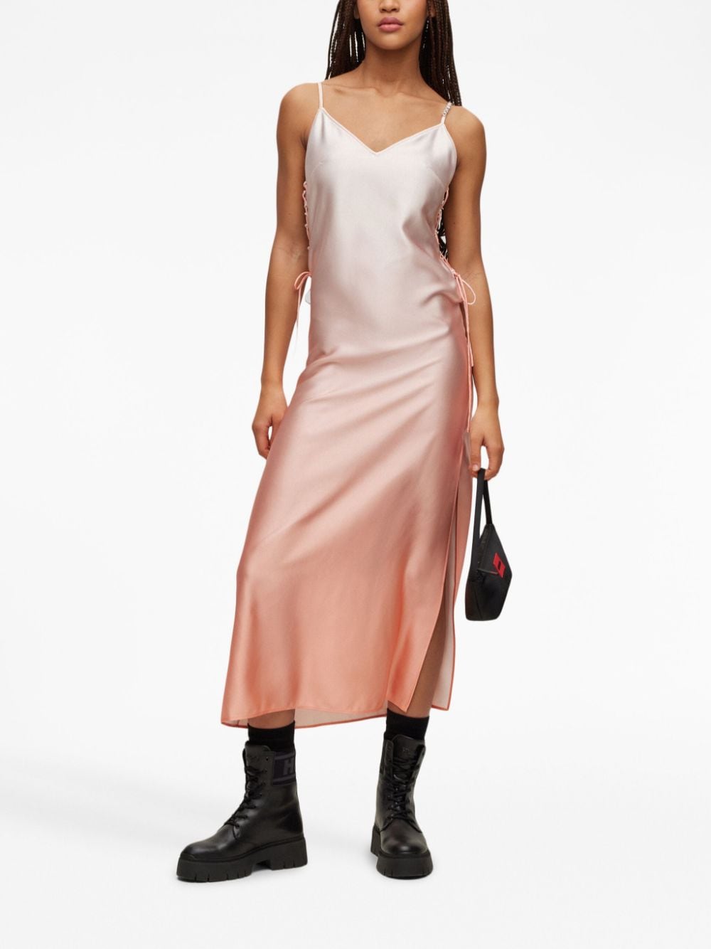 HUGO Midi-jurk met kleurverloop - Beige