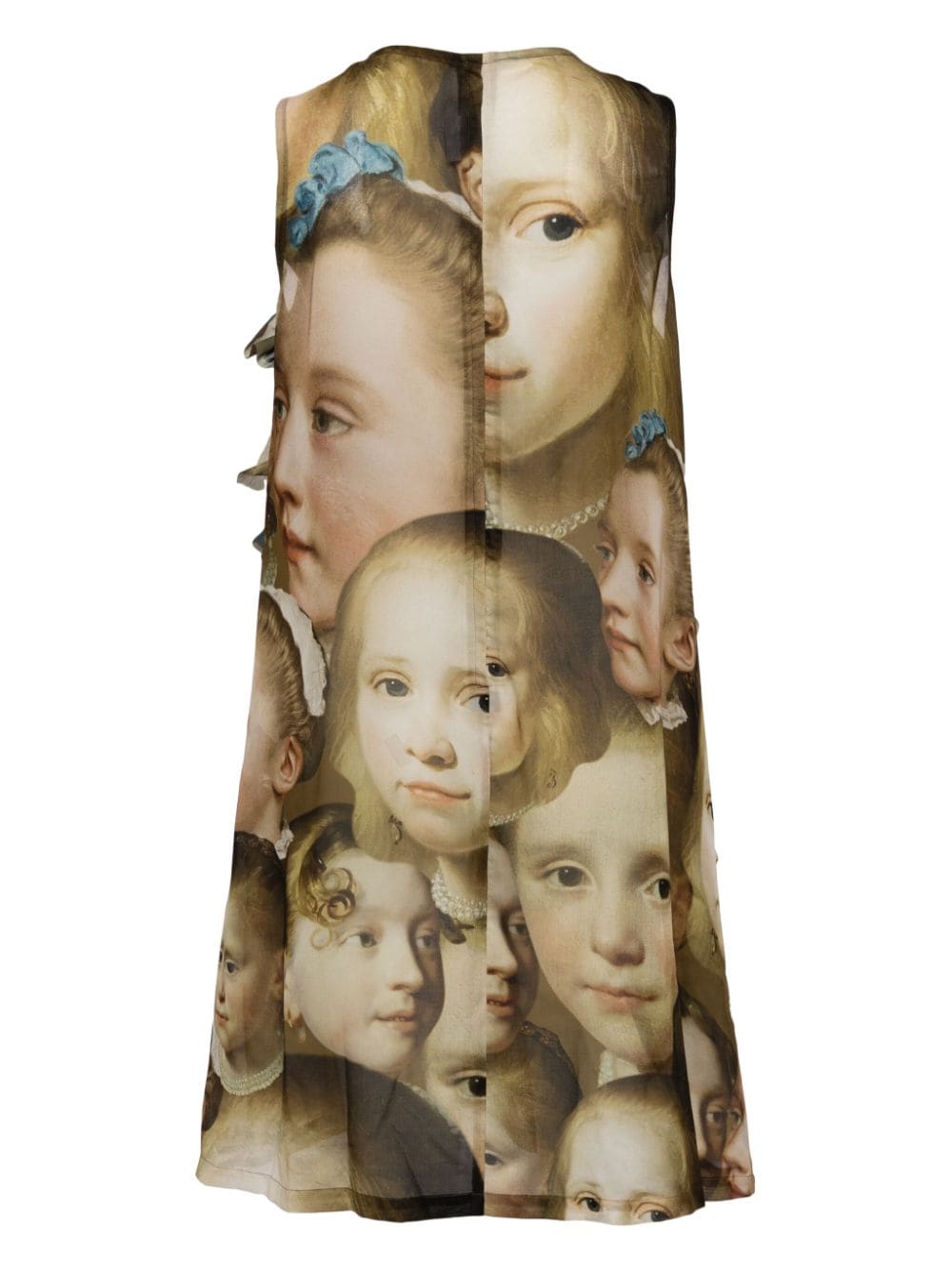 Comme Des Garçons layered-design short dress - Bruin