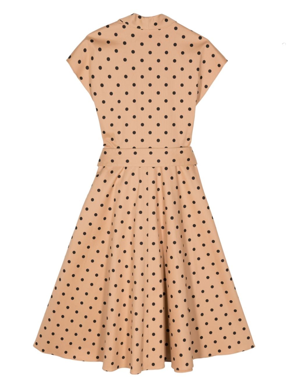 Carolina Herrera polka-dot cotton wrap dress - Bruin