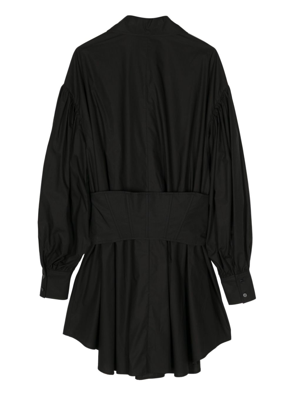 Kimhekim corset shirt dress - Zwart