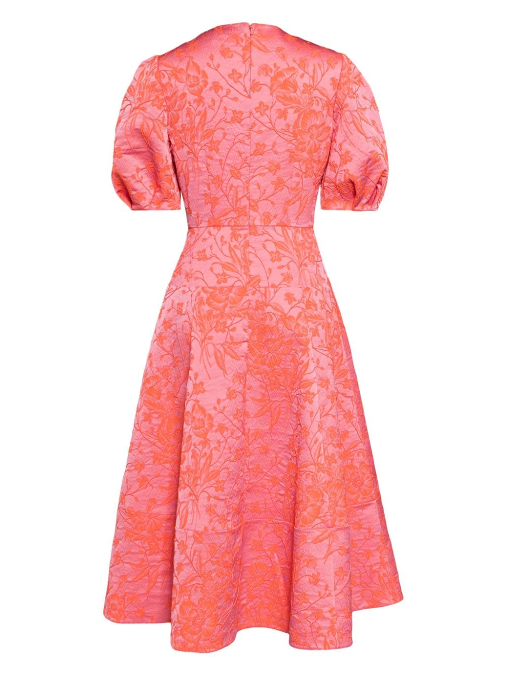 Erdem floral-print damask dress - Roze