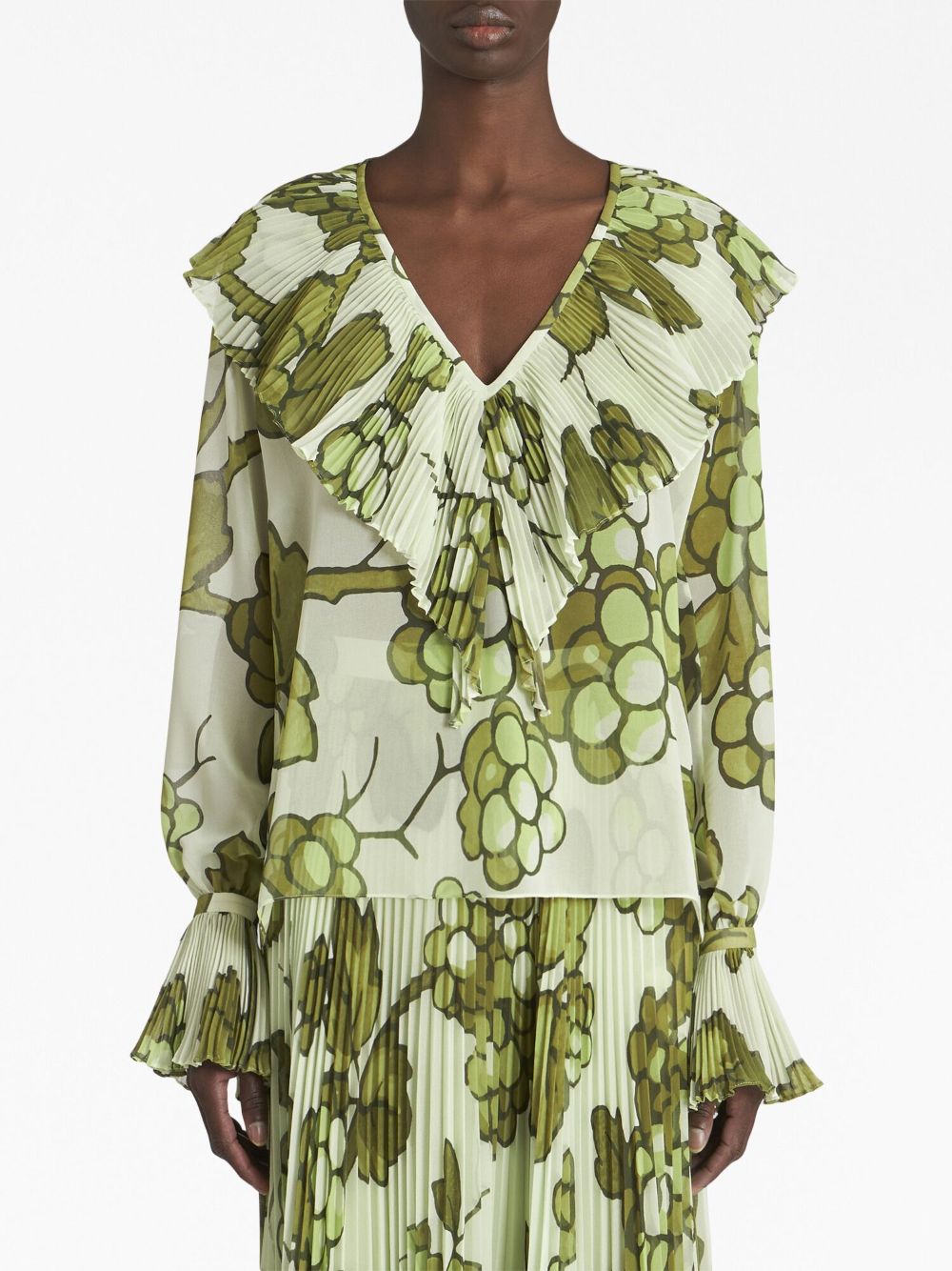 ETRO Geruite blouse - Groen