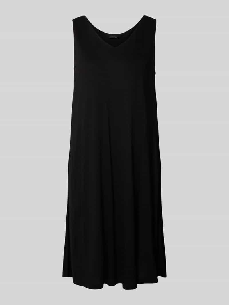 Opus Mini-jurk met afgeronde V-hals, model 'Winga'