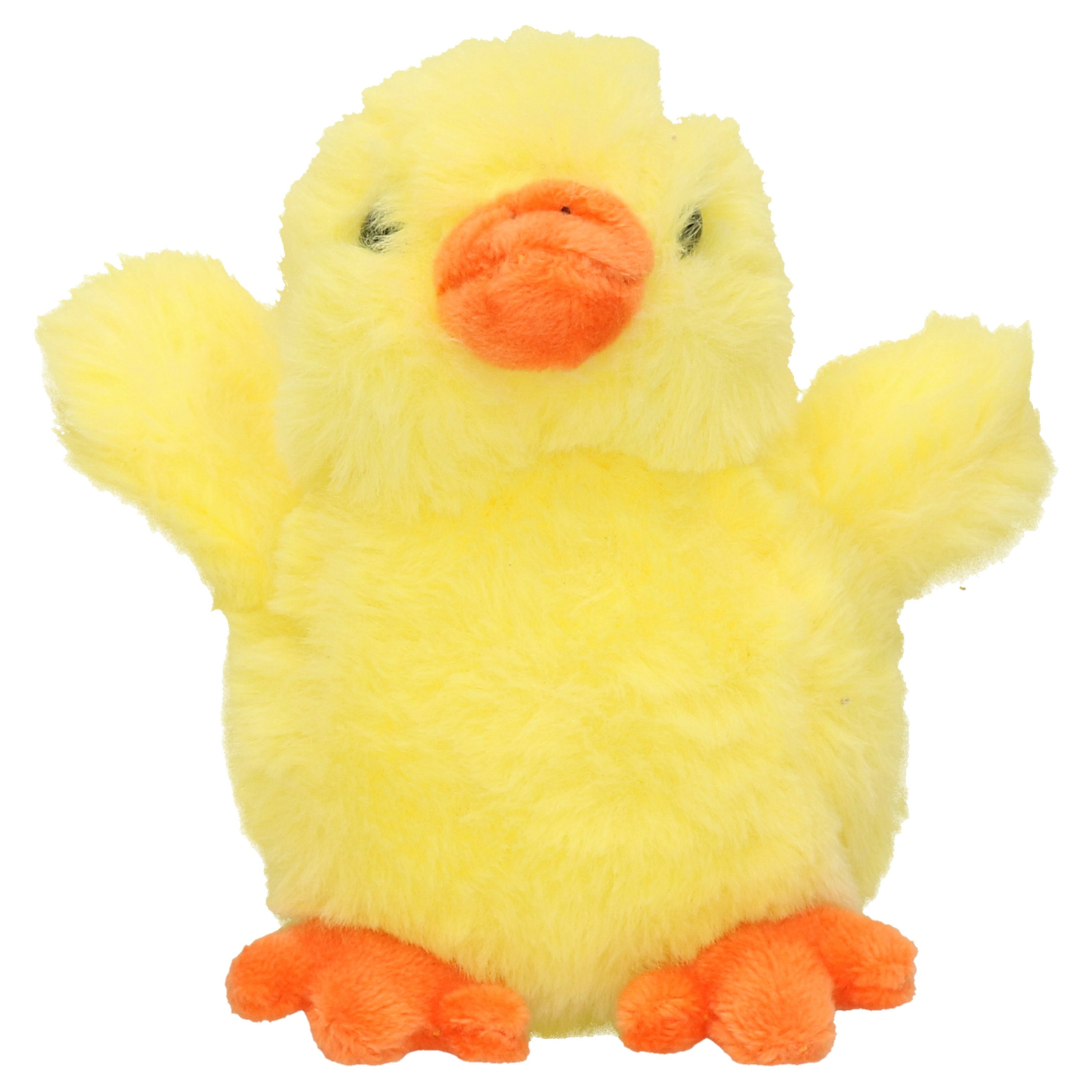 PIA Soft Toys Pluche kuiken / kip knuffel geel 12 cm -