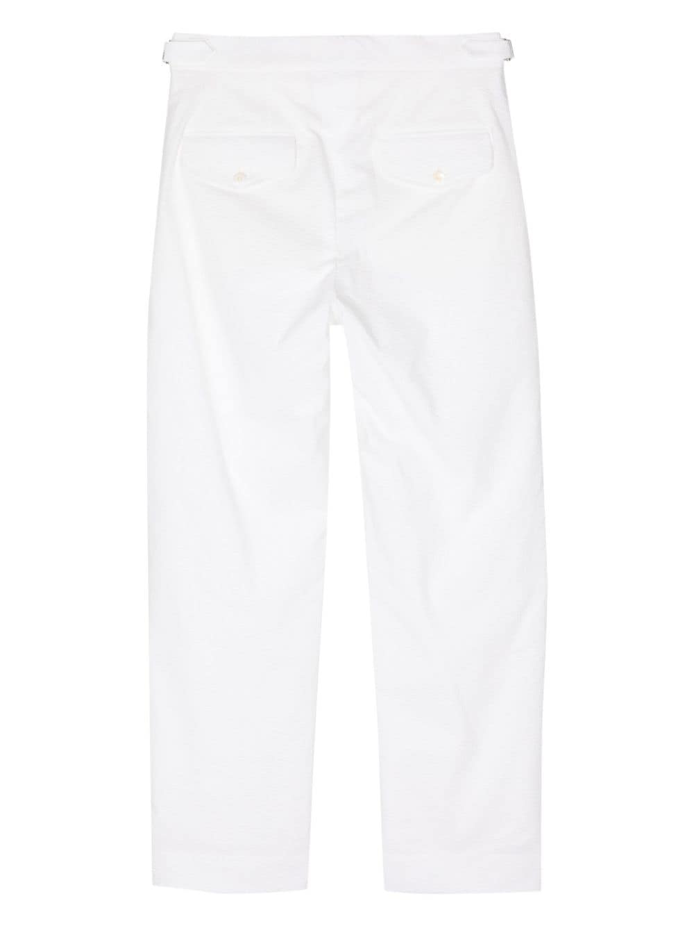 BODE straight-leg cotton trousers - Wit