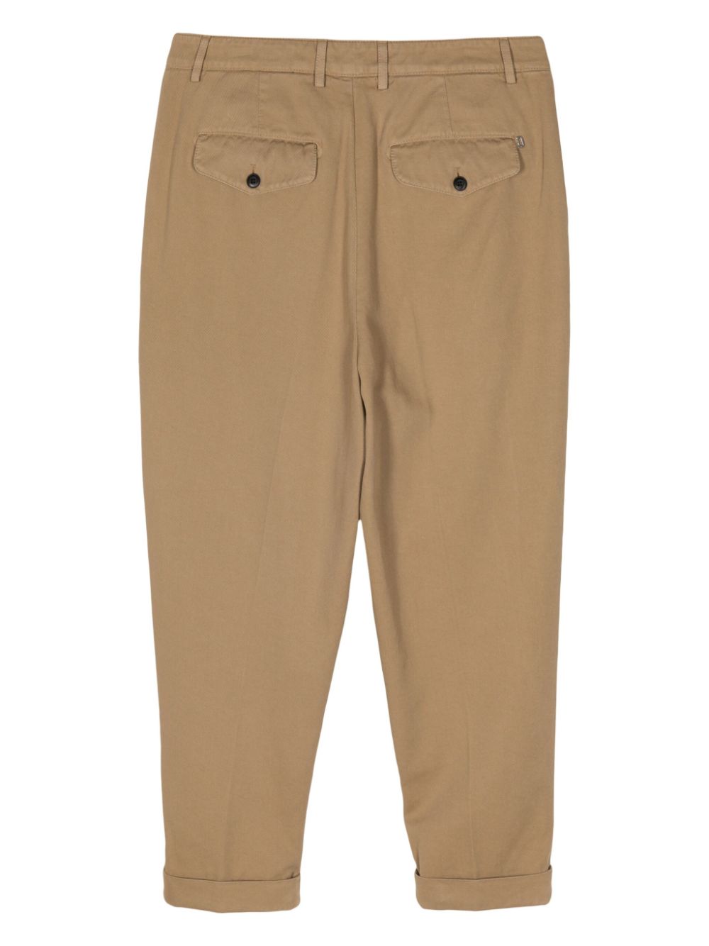 DONDUP Adam cropped cotton chino trousers - Bruin