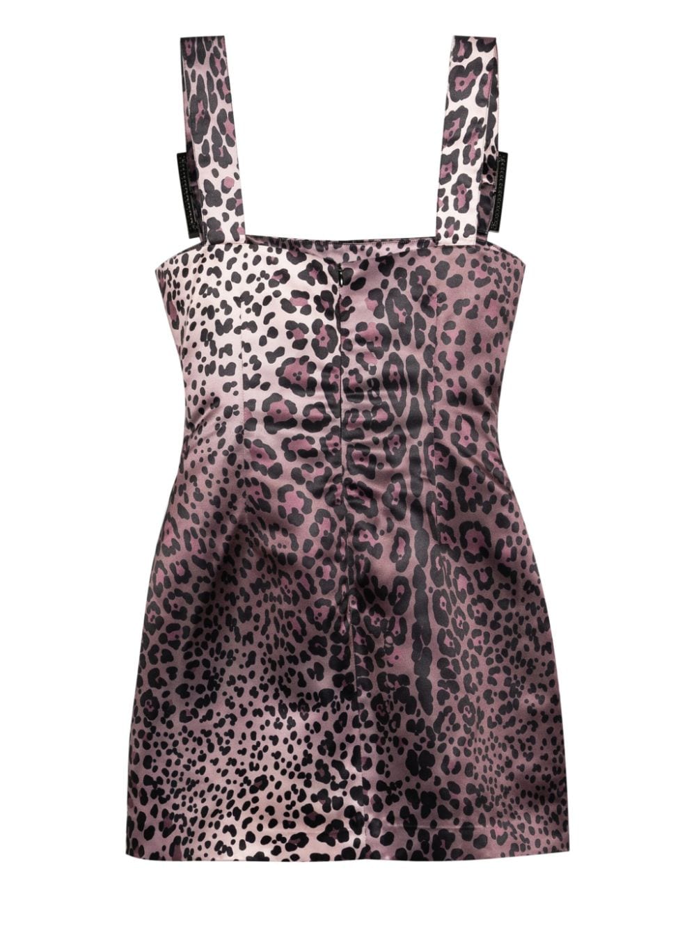 Cynthia Rowley Leopardess Print Satin Mini Dress - Bruin