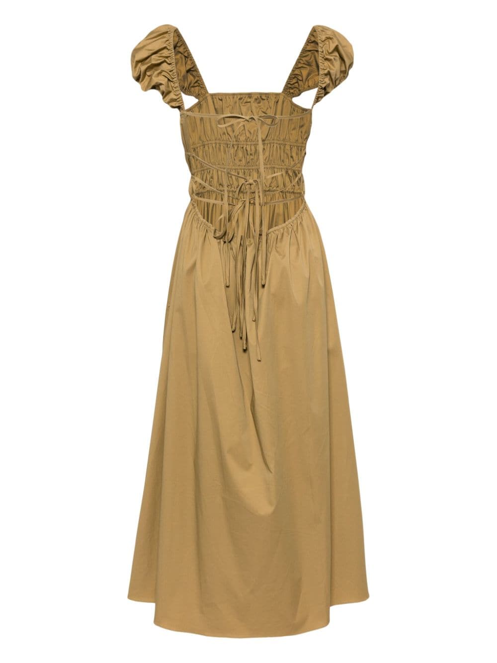 Cynthia Rowley Midi Length Cotton Dress - Bruin
