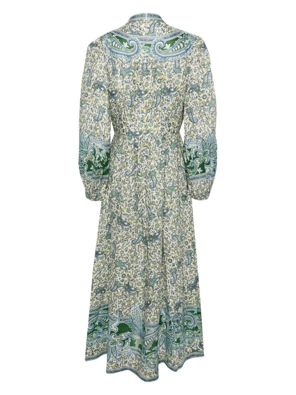 ZIMMERMANN Ottie floral-print maxi dress - Groen