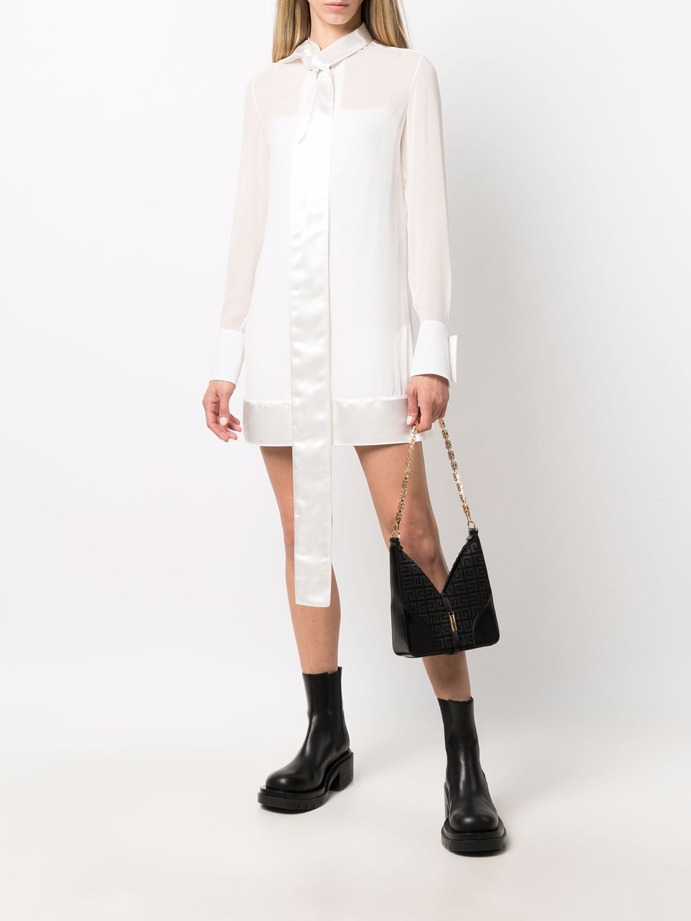 Givenchy Mini-jurk met gestrikt detail - Wit