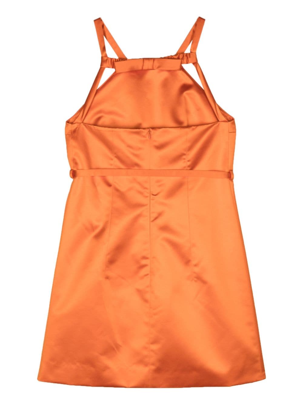 Patou satin mini dress - Oranje