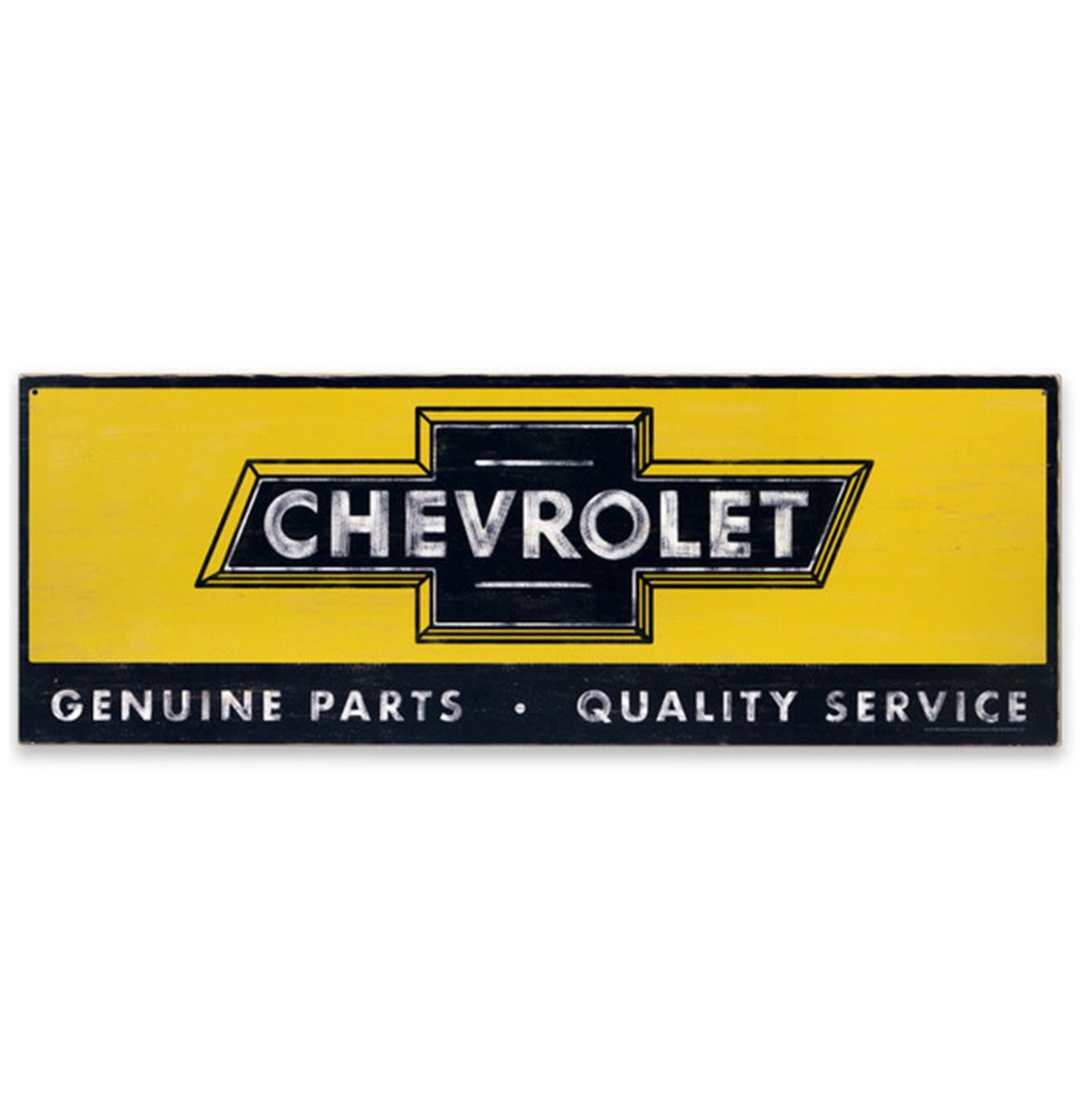Fiftiesstore Chevrolet Parts & Service Houten Bord - 91 x 32cm