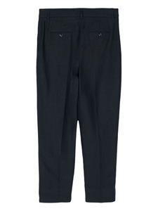N.Peal Harper linen cropped trousers - Blauw