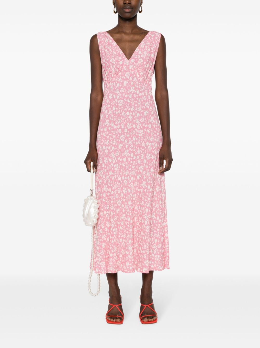 Rixo Sandrine floral-print dress - Roze