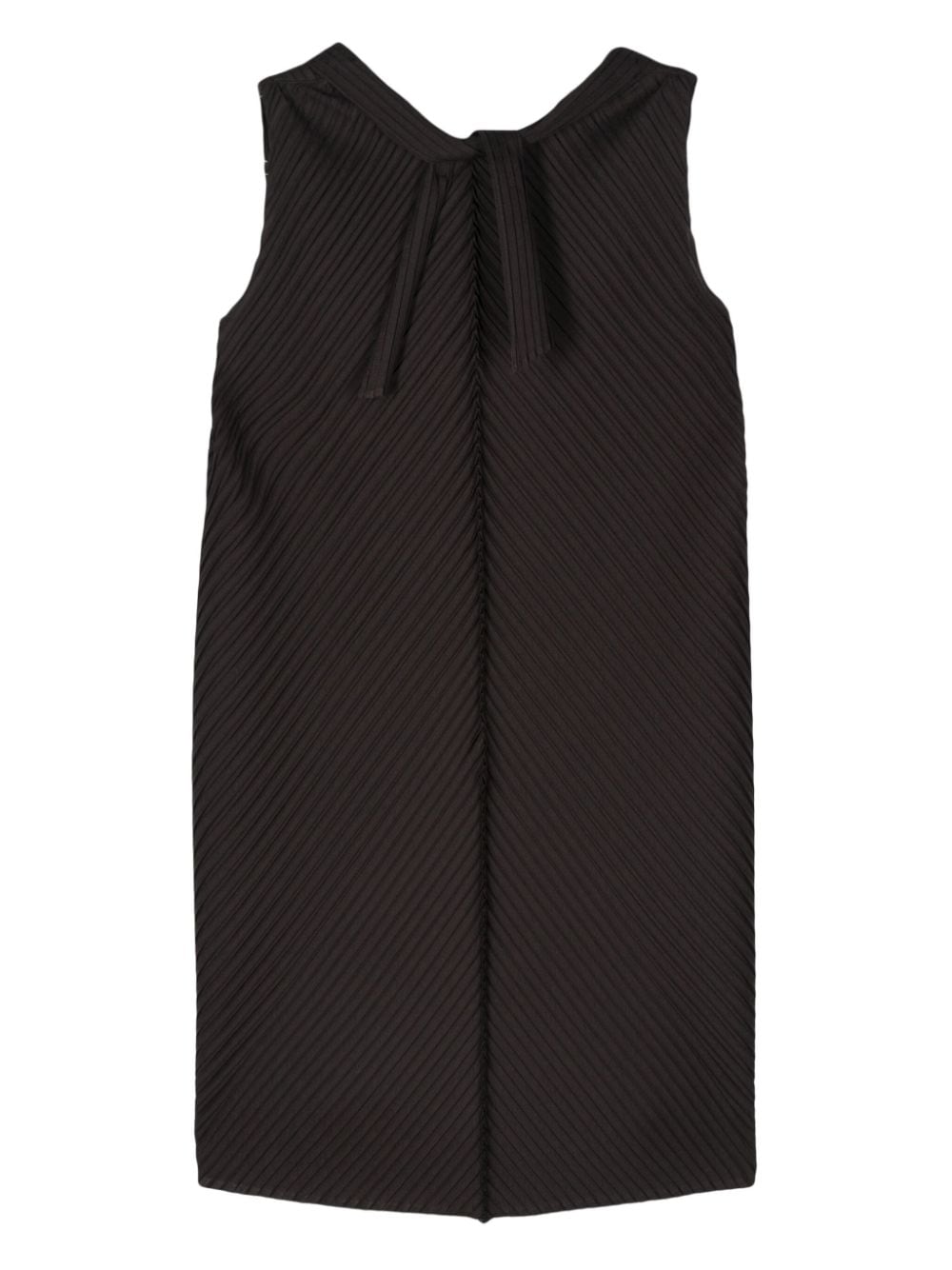 Issey Miyake plissé mini dress - Zwart