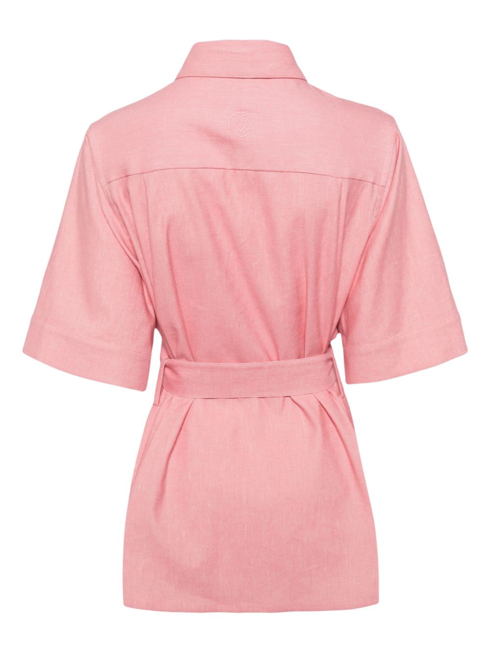 Elie Saab Gabardine Shirt Dress - Roze