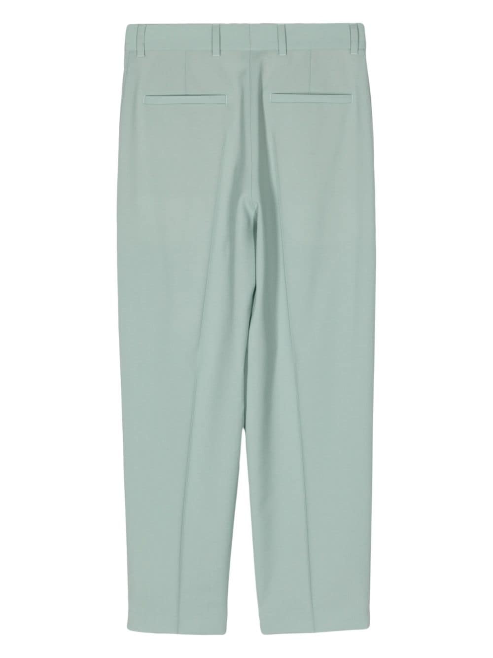 PS Paul Smith wool tapered cropped trousers - Groen