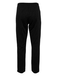 Fendi Pre-Owned Zucca-print cropped trousers - Zwart