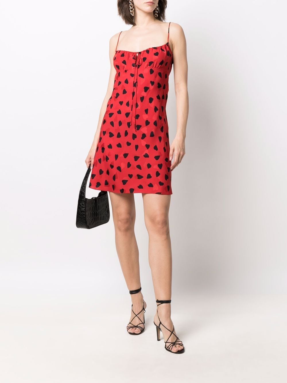 Saint Laurent Mini-jurk met print - Rood
