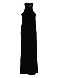 Muller Of Yoshiokubo twisted-back cotton maxi dress - Zwart