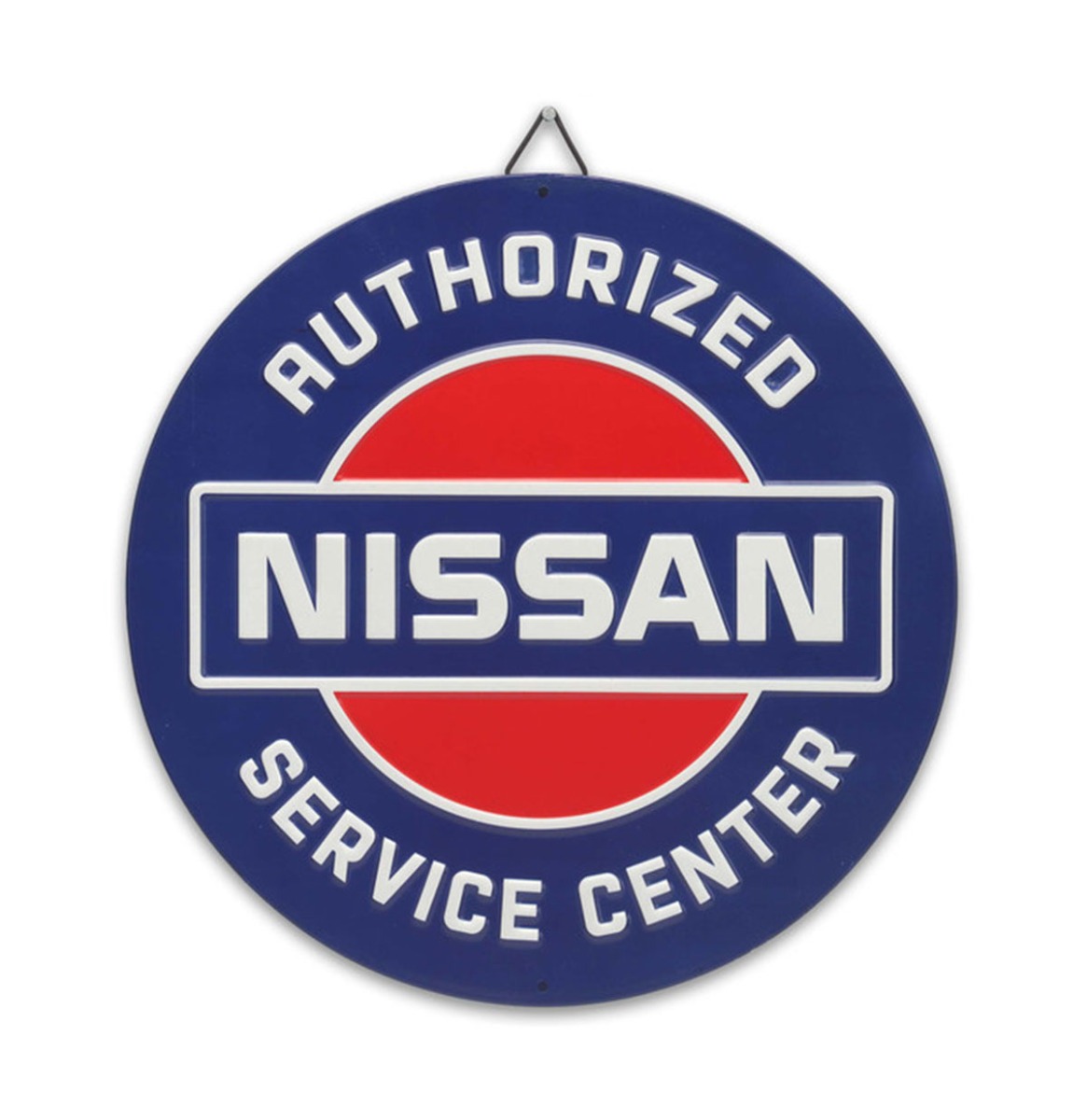 Fiftiesstore Nissan Authorized Service Center Metalen Bord - Ø31cm