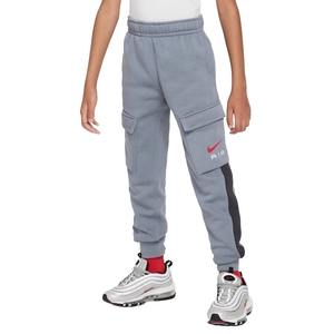 NIKE Air Sportswear Fleece Basketball Cargohose Jungen 065 - cool grey/anthracite