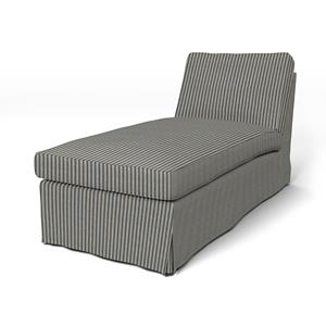 Bemz IKEA - Hoes voor chaise longue Ektorp, Dark Blue, Linnen
