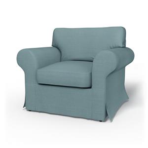 Bemz IKEA - Hoes voor fauteuil Ektorp, Dusty Blue, Linnen