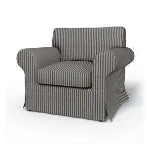 Bemz IKEA - Hoes voor fauteuil Ektorp, Dark Blue, Linnen