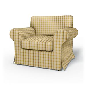 Bemz IKEA - Hoes voor fauteuil Ektorp, Sun Yellow, Linnen