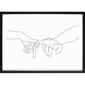 Wallified  Pinky Swear Abstract Poster -  - Abstract -